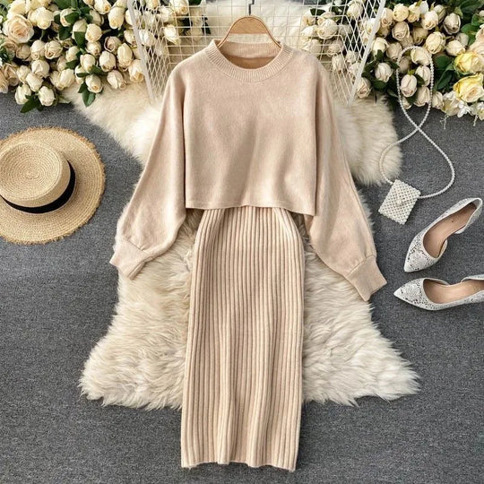 R&B | Strickkleid und Pullover Set für Damen