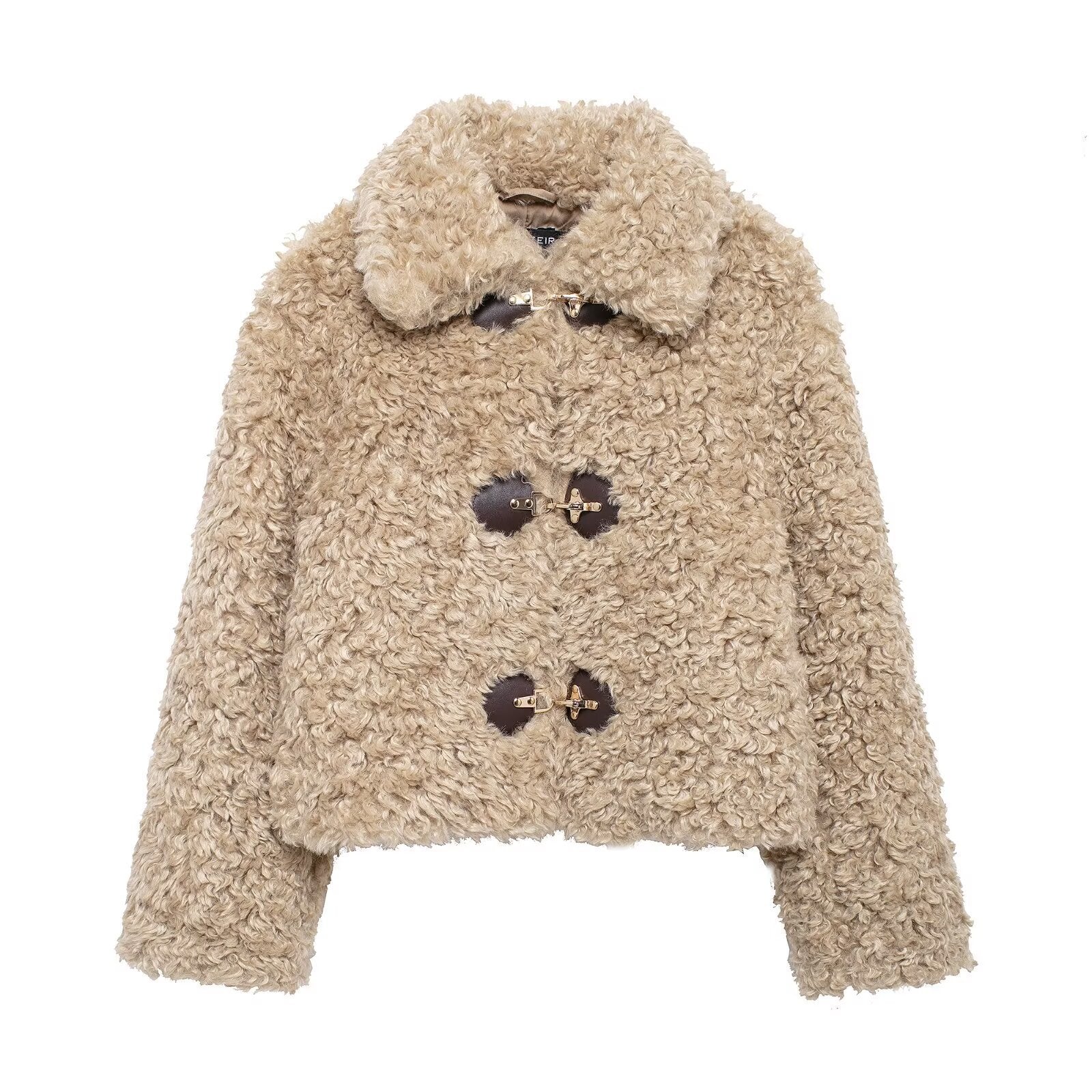 R&B | Teddyjacke für Damen mit Keren Schnallenverschluss