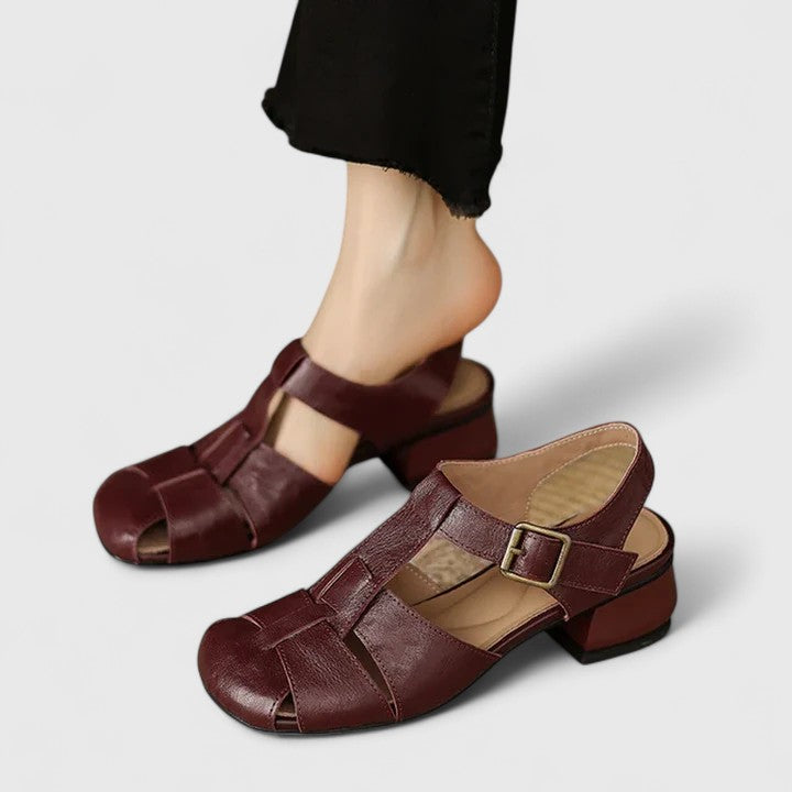 elegante Damensandalen, hochwertiges Leder. R&B R&B