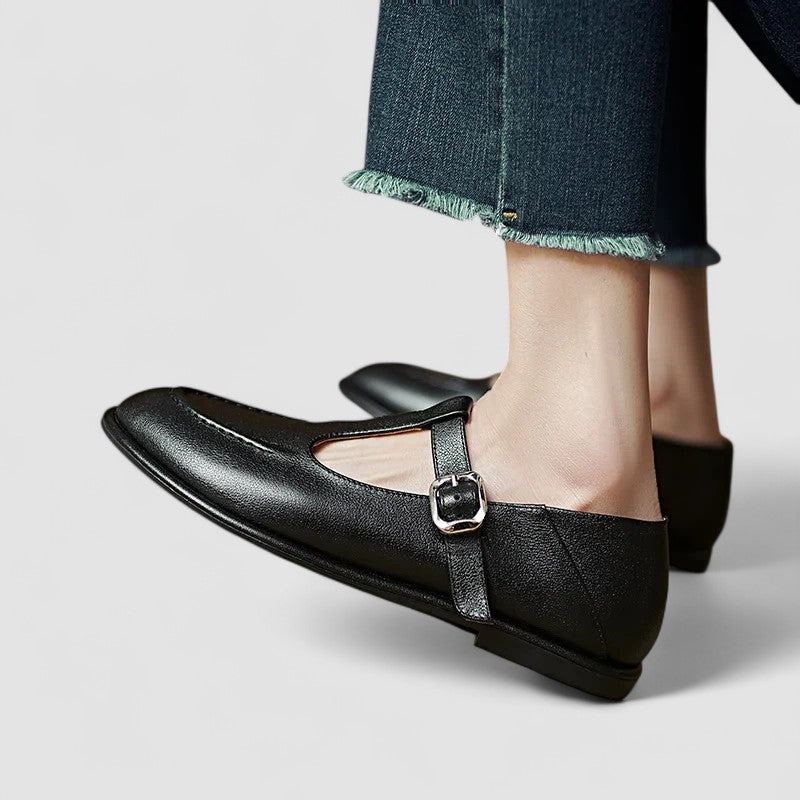 Orthopädische Mary Jane Schuhe mit niedrigem Absatz R&B