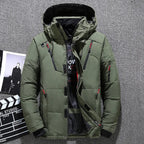 R&B | Herren-Winterjacke - Warme, Schlanke Daunenjacke mit Kapuze