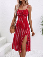 Langes Boho Kleid mit Blumenmuster für Damen
