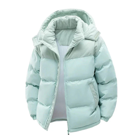 R&B | Winter Steppjacke mit Kapuze - Modische Outdoorjacke für Kalte Tage