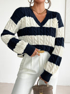 R&B | Eleganter Strickpullover mit zeitlosen Streifen