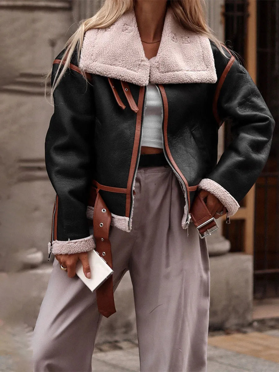 R&B | Kunstlederjacke mit Edler Optik