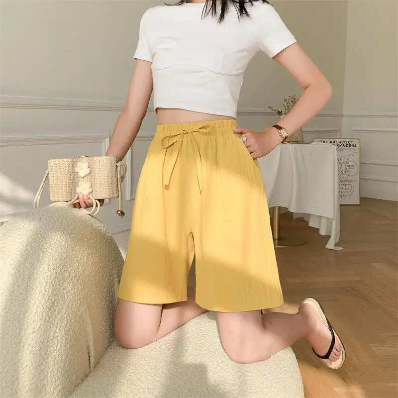 R&B | Baumwoll-Knie-Lange Shorts