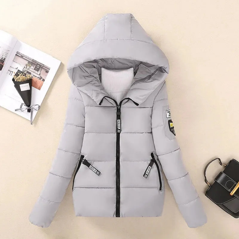 R&B | Gefütterte Winterparka mit Kapuze Warme Jacke