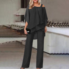 R&B |  Jumpsuit | Eleganter Zweiteiler mit Cold Shoulder