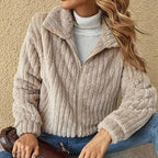 R&B | Gerippte Jacke Schick Moderner Stil Ideal für den Winter