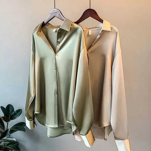 R&B | Damenbekleidung Seidenhemd Vintage Bluse