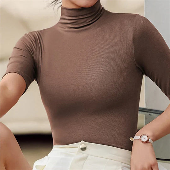 R&B | Ultra-Dünner Nahtloser Rollkragenpullover