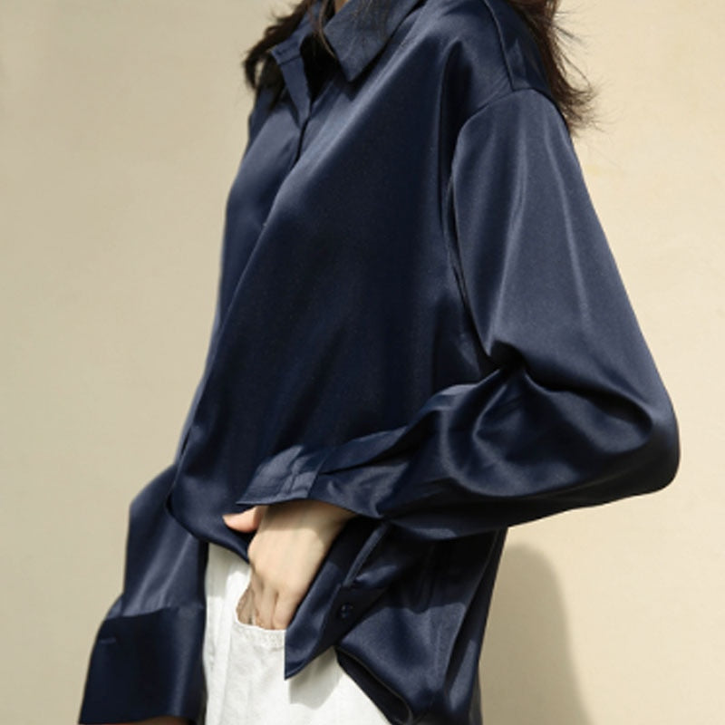 R&B | Damenbekleidung Seidenhemd Vintage Bluse