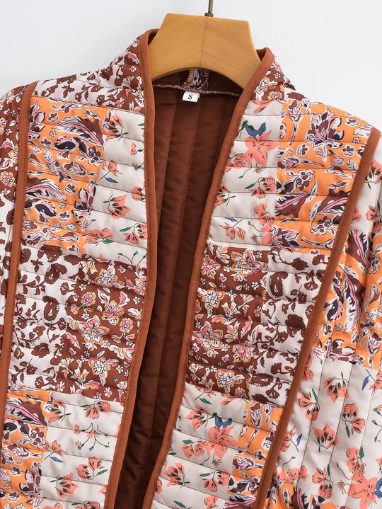 R&B | Wintermantel mit Blumenmuster
