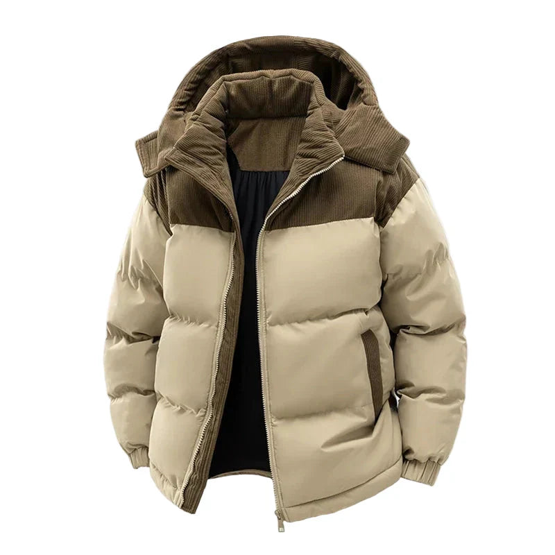 R&B | Winter Steppjacke mit Kapuze - Modische Outdoorjacke für Kalte Tage
