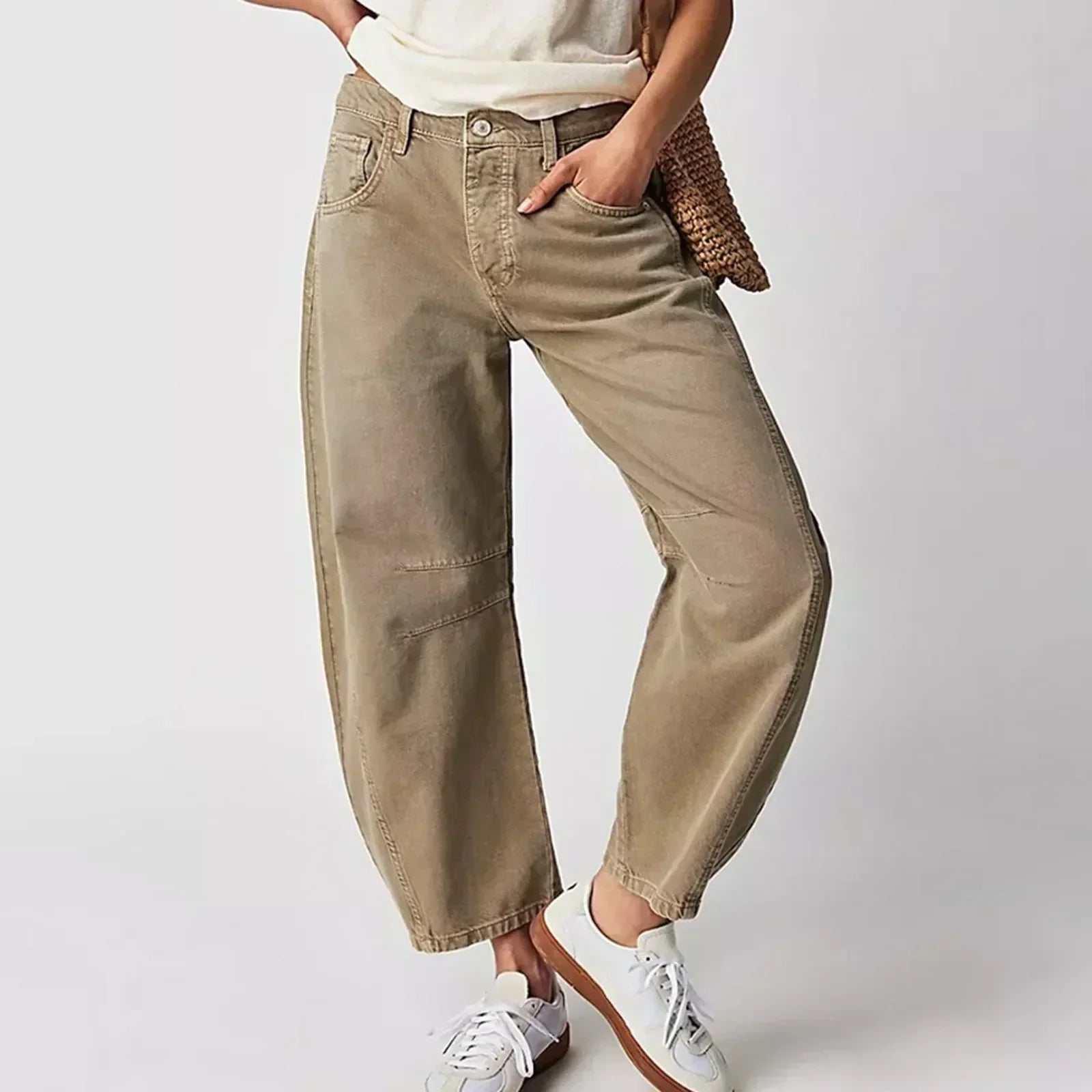 R&B | Damen Weite Beinhose Denim