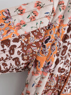 R&B | Wintermantel mit Blumenmuster
