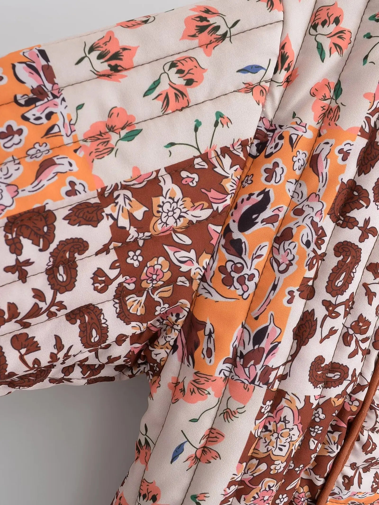 R&B | Wintermantel mit Blumenmuster