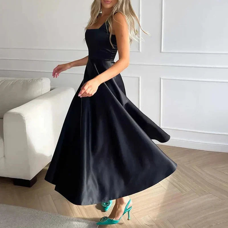 R&B | Modernes Ärmelloses Maxikleid mit Hoher Taille für Frauen