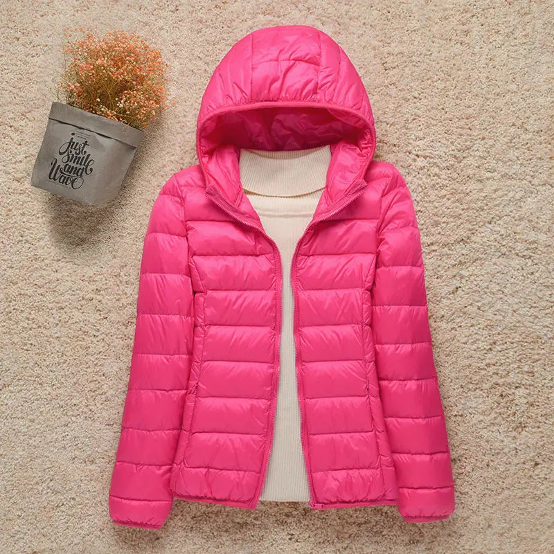 R&B | Winterjacke mit Reißverschluss und Kapuze und Langen Ärmeln - Winter