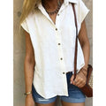 R&B | Baumwollbluse mit Knopfleiste