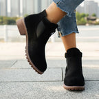 R&B | Runde Zehen Plattform Freizeitstiefel für Frühling und Herbst