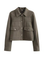 R&B | Elegante Jacke mit farbigem Kragen und HR&Be für Damen