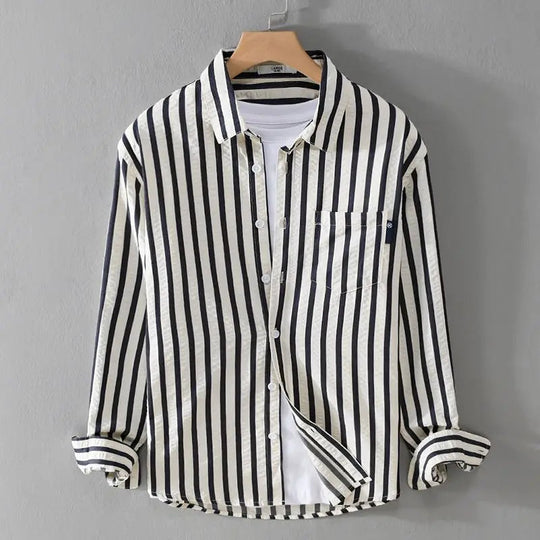 R&B | Stylisches Gestreiftes Button-Down Hemd