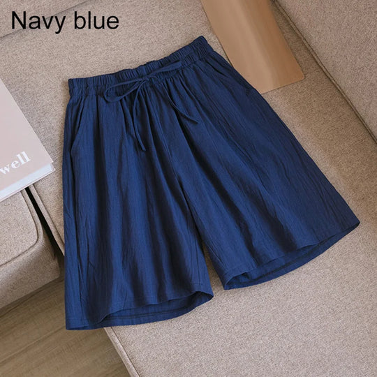 R&B | Baumwoll-Knie-Lange Shorts