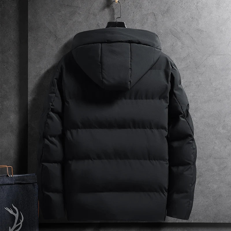 R&B | Gepolsterte Winterjacke mit Kapuze Polyester Warm und Funktional