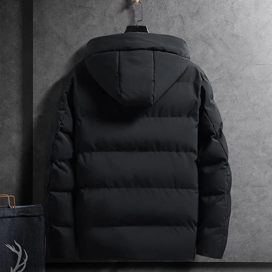 R&B | Gepolsterte Winterjacke mit Kapuze Polyester Warm und Funktional