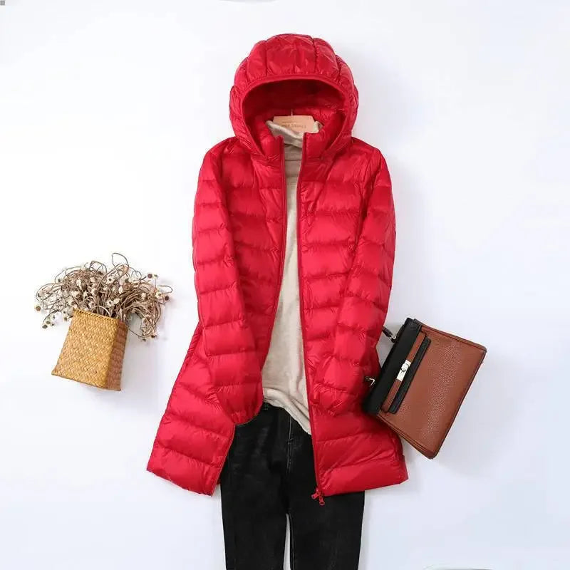 R&B | faltbare Pufferjacke - stilvolle isolierte Jacke mit abnehmbarem Kapuze