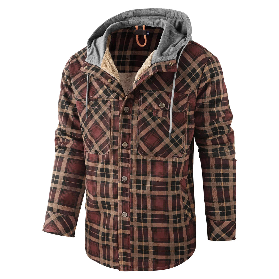 R&B | Warm kariert Hemdjacke