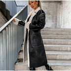 R&B | Ledermantel mit Fell