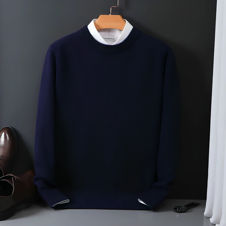 R&B | Strickpullover Wollmischung Klassisch, Warm