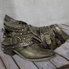R&B | Dicke Absatzgürtel Ankle Boots