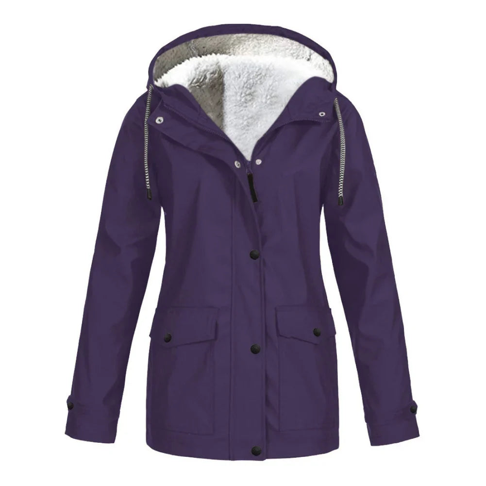 R&B | Wasserdichte Fleece-Hoodie-Jacke