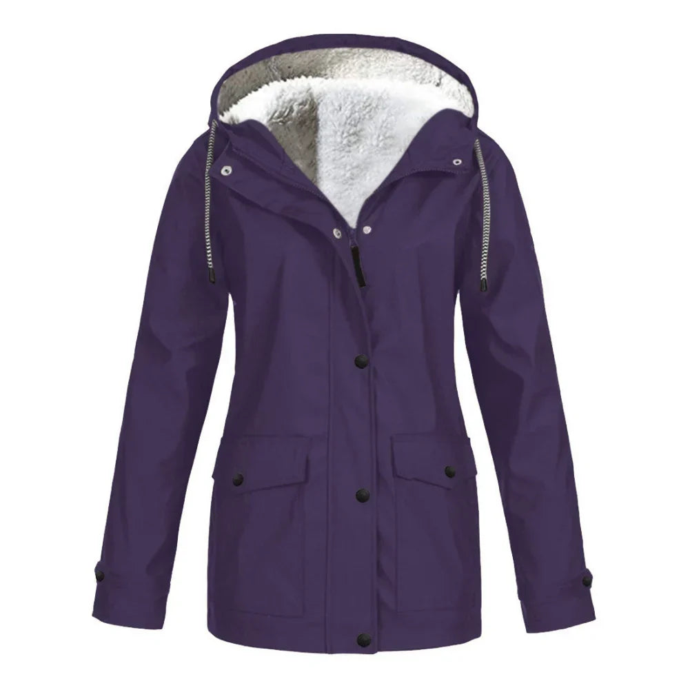 R&B | Wasserdichte Fleece-Hoodie-Jacke