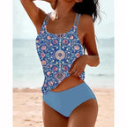 R&B | Stylischer Bedruckter Tankini Badeanzug