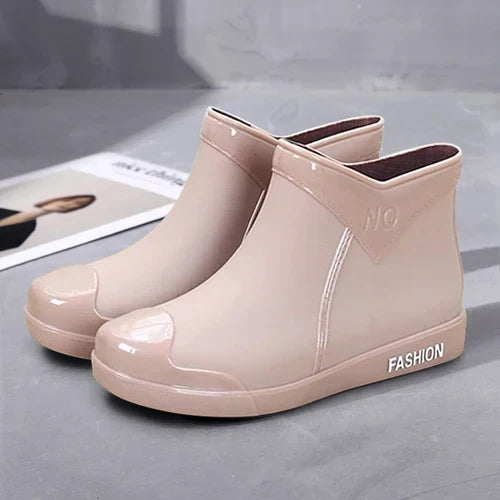 R&B | Damen wasserdichte Stiefeletten mit seitlichem Reißverschluss