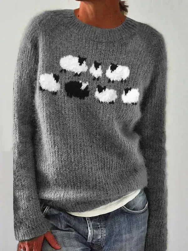 R&B | Clair Strickpulli Herbst Mit Mustern