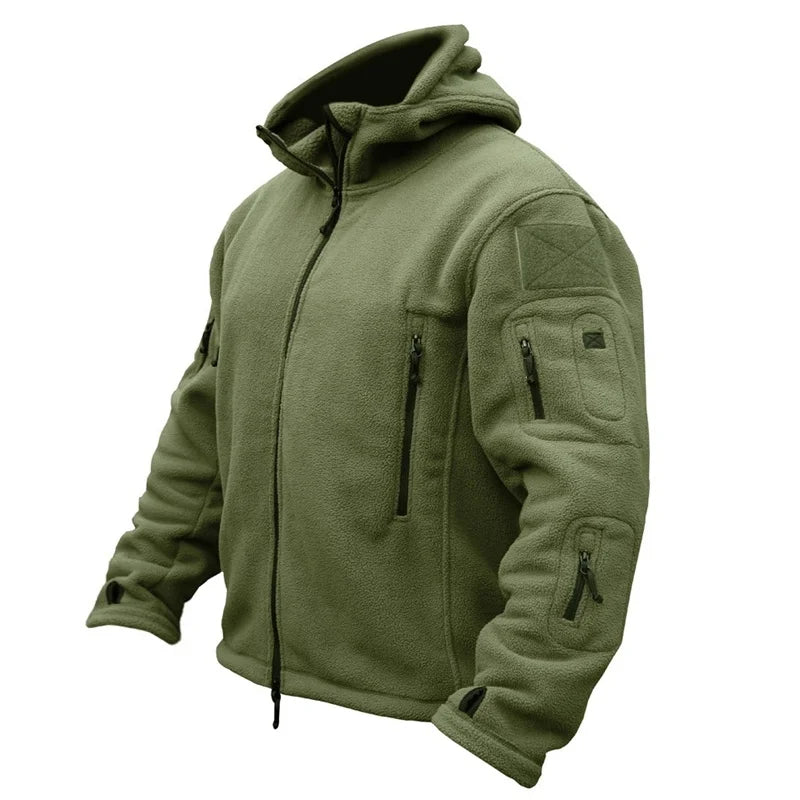 R&B | Taktische Fleecejacke mit Kapuze Polyester Wärme und Funktionalität