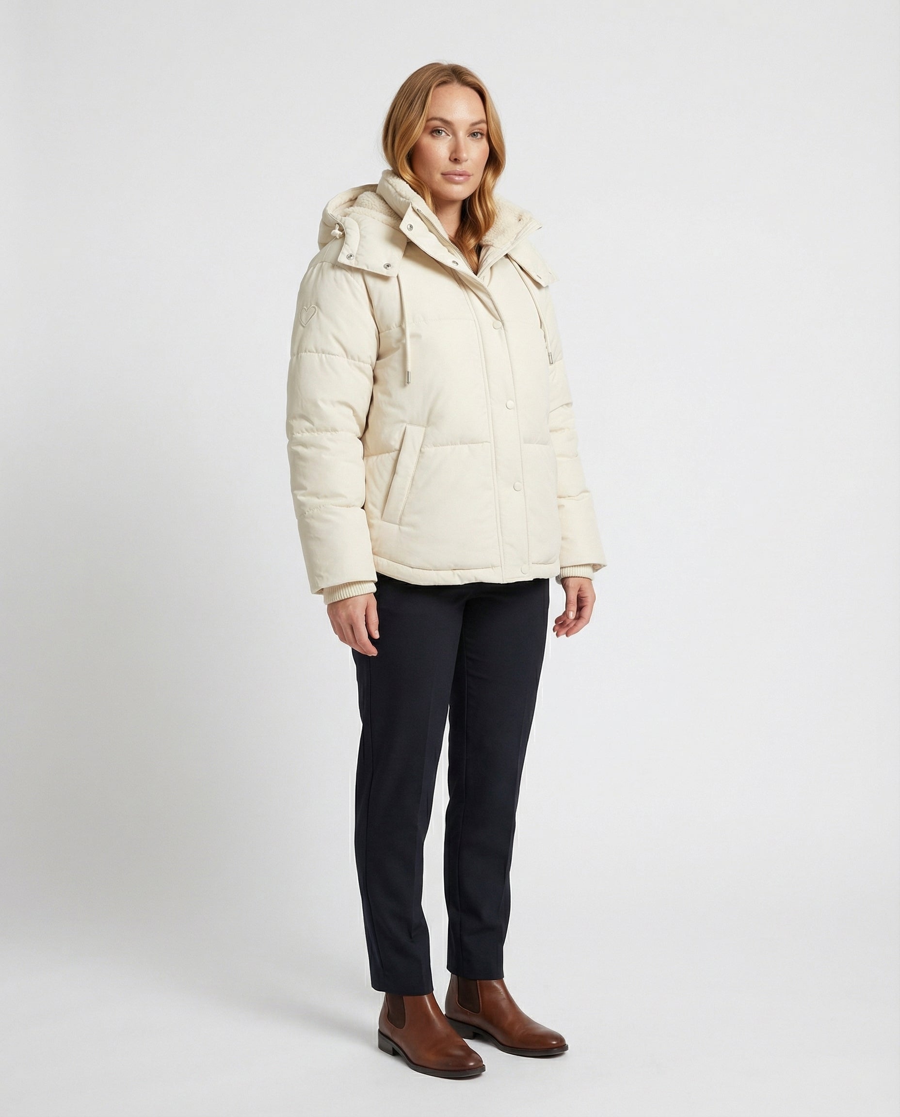 Warme Damen Winterjacke Gepolstert | R&B