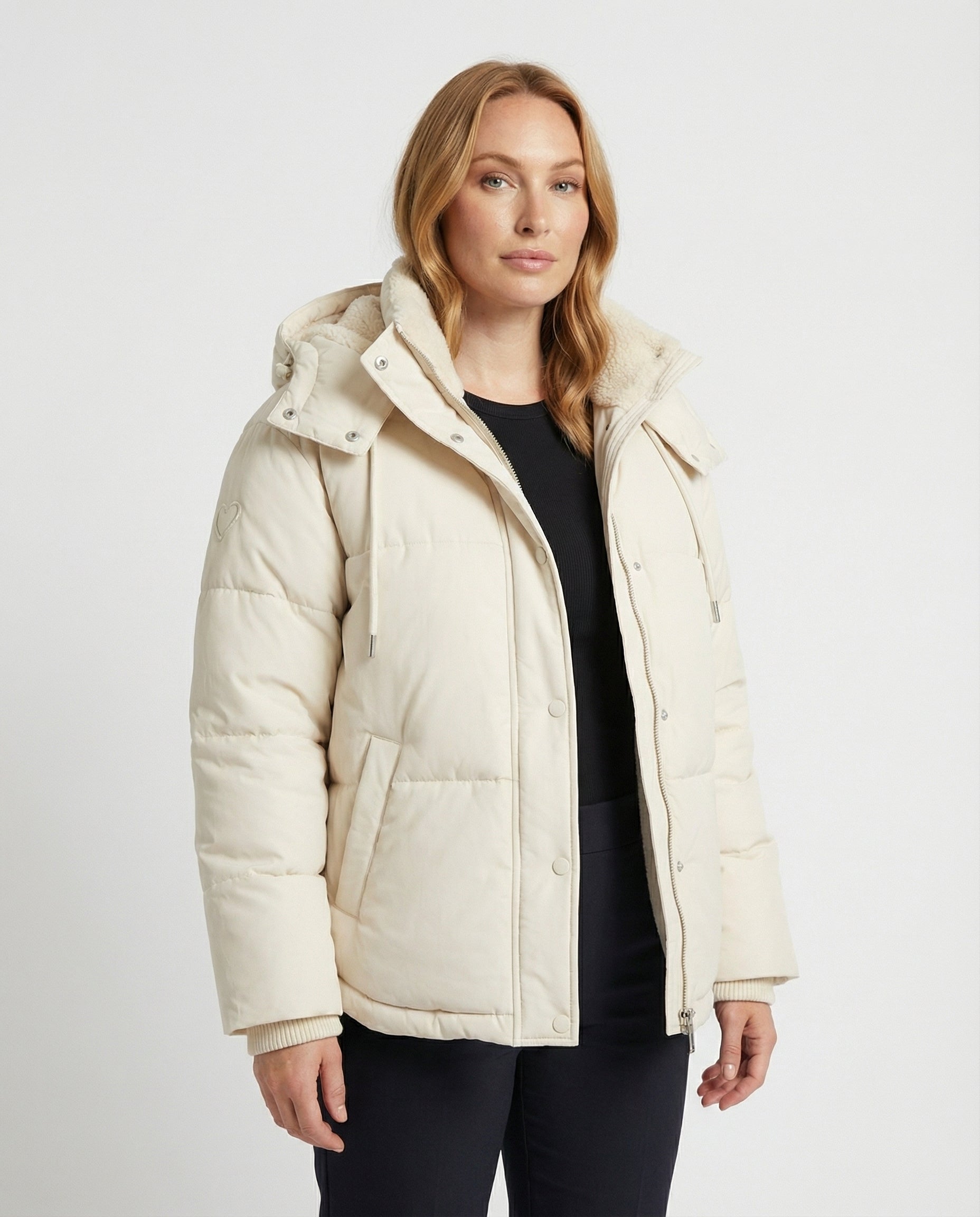Warme Damen Winterjacke Gepolstert | R&B