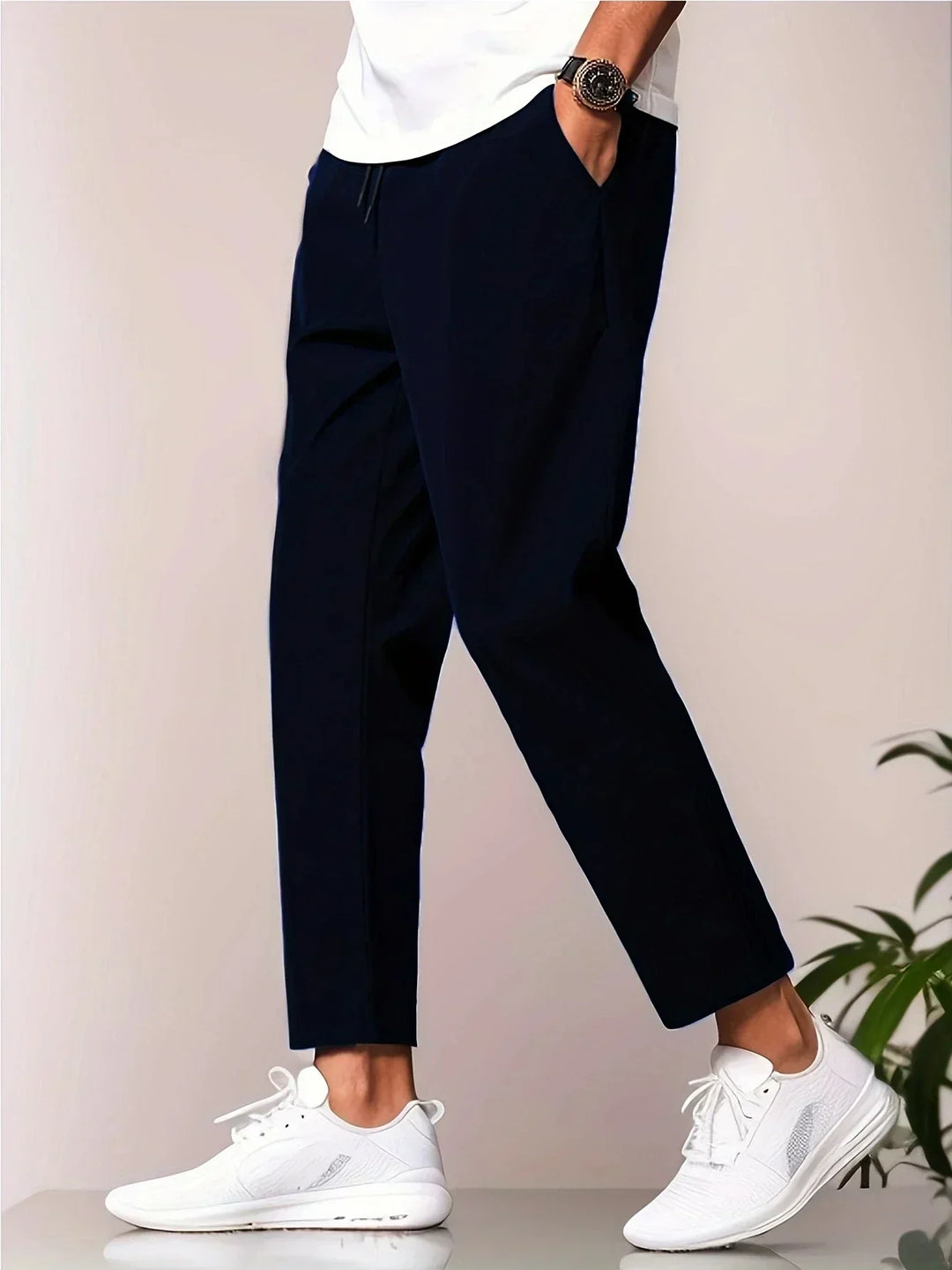 R&B | Verkürzte Freizeit Hose für Herren Eng & Vielseitig