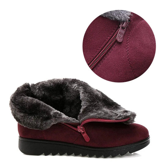 R&B | Winter Plush Reißverschluss Rutschfeste Stiefel