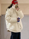 R&B | Steppjacke mit Kapuze und Reißverschluss für Frauen Ideal für die Wintersaison