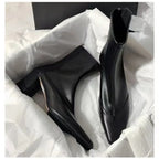 R&B | High Heels Chunky Heel Stiefel mit Spitzem Zehen