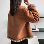 R&B | Warme Sherpa-jacke Kunstleder Komfortabel, Stilvoll