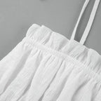 R&B | Weiße Sommerkleid mit Schnürung