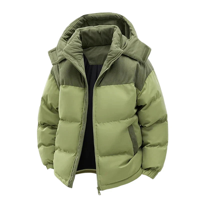 R&B | Winter Steppjacke mit Kapuze - Modische Outdoorjacke für Kalte Tage